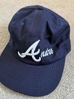 Outkast Navy Baseball Cap with White Script Logo